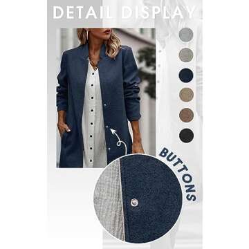 Angashion Women Casual Blazer Jacket for Stylish Comfort