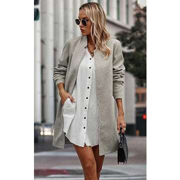 Angashion Women Casual Blazer Jacket for Stylish Comfort