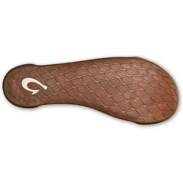 OluKai Men's Leather Slippers for Comfort