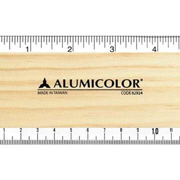 Alumicolor 24-inch Wood/Acrylic Calibrated T-Square for Art Framing & Drafting