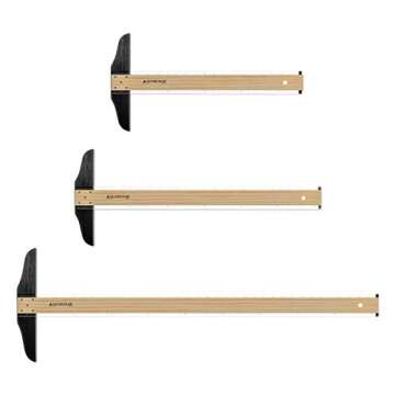 Alumicolor 24-inch Wood/Acrylic Calibrated T-Square for Art Framing & Drafting