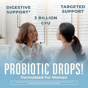 Organic Probiotic Liquid Drops for Women's Digestive Health