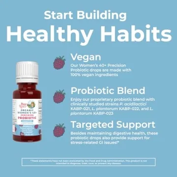 Organic Probiotic Liquid Drops for Women's Digestive Health