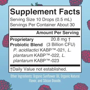 Organic Probiotic Liquid Drops for Women's Digestive Health