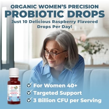 Organic Probiotic Liquid Drops for Women's Digestive Health