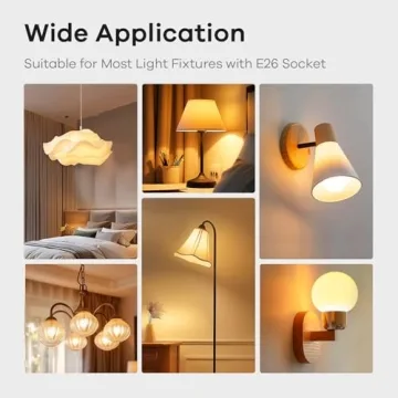 Linkind A19 LED Bulbs Dimmable 2700K Soft White 6 Pack