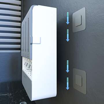 Weiei Oil and Vinegar Storage Dispenser Wall Mount Spice Rack, Multifunctional Spice Storage Organizer, Perfect Kitchen Storage For Spice, Oil, Vinegar and Other Liquid Organizer With Liquid Dispenser