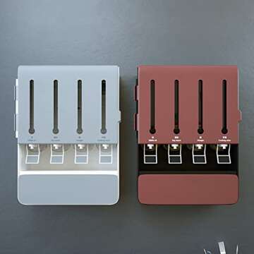 Weiei Oil and Vinegar Storage Dispenser Wall Mount Spice Rack, Multifunctional Spice Storage Organizer, Perfect Kitchen Storage For Spice, Oil, Vinegar and Other Liquid Organizer With Liquid Dispenser