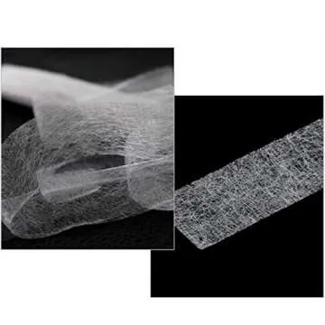 2 Pack Hem Tape Iron-on Adhesive Each 70 Yards Fabric Fusing Hemming Tape for Clothes (1/2 Inch and 1Inch)