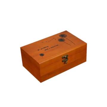 A.Dinsenen Wooden Sewing Basket with Accessories Kit