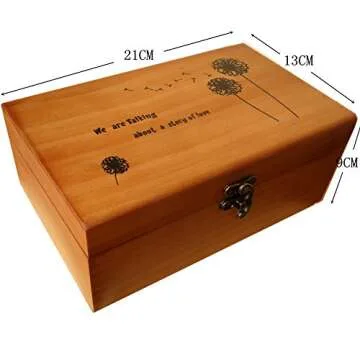 A.Dinsenen Wooden Sewing Basket with Accessories Kit