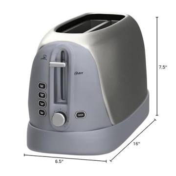 Oster Stainless Steel 4-Slice Long Slot Toaster