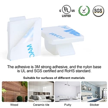 XHF 3/4” Cable Clips 60pcs – Ultimate Cord Organizer