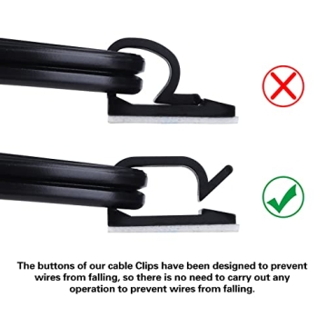 XHF 3/4” Cable Clips 60pcs – Ultimate Cord Organizer