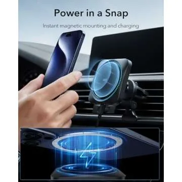 ESR HaloLock Magnetic Car Charger for Fast Charging