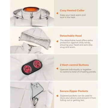 GOZTI Heated Jacket for Women with Battery Pack Included