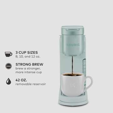 Keurig K-Express Coffee Maker Strong Brew 3 Sizes Mint