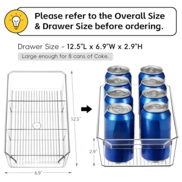 2 Tier Clear Organizer with Removable Dividers for Cabinets