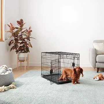 Durable 30-Inch Foldable Dog Crate for Small Pets