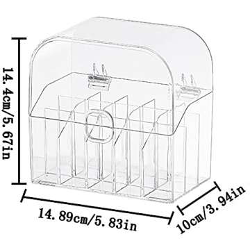 Chic SUNFICON Lip Gloss Organizer - Dustproof & Stylish