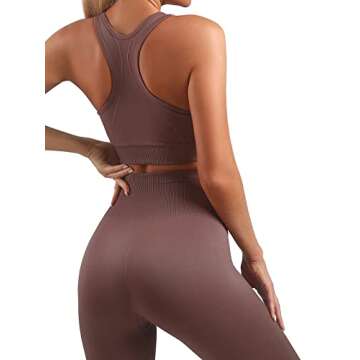 Women’s Yoga Outfits 2 piece Set Workout Tracksuits Sports Bra High Waist Legging Active Wear Athletic Clothing Set