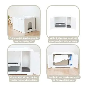 Trixie XL Stylish Litter Box Furniture Enclosure for Cats