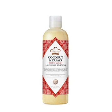 Nubian Heritage Coconut Papaya Body Wash Cleanser for Dry, Dull Skin - Polish + Renew Hydrating Body...
