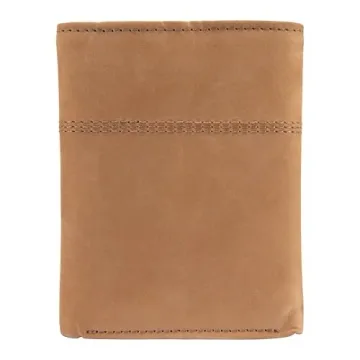 Carhartt Men's Saddle Leather Trifold Wallet Durable RFID