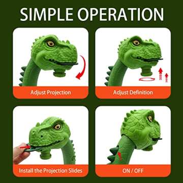 Dinosaur Drawing Projector Table for Kids, Realistic Dinosaur Design Painting Drawing Table LED Projector Childrens Toy Educational Early Learning Sketch Doodle Board for Kids Boys Girls (Dinosaur)