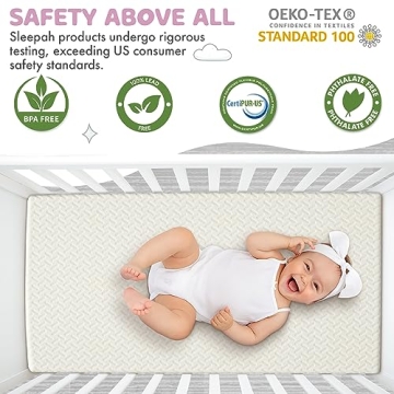 Comfortable Sleepah Crib Mattress Topper - Waterproof
