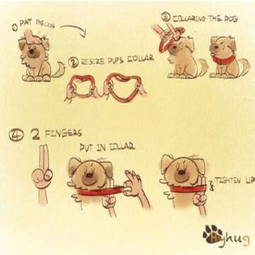 Hyhug Martingale Dog Collar Without Buckle: Anti Escape, No Slip Heavy - Duty Nylon, Colorfast & Adjustable for Medium Breeds(Medium, Black)