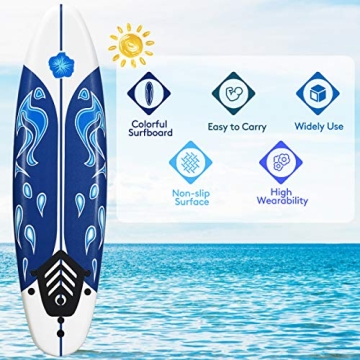 Giantex 6' Surfboard Perfect for Kids Beginners Fun