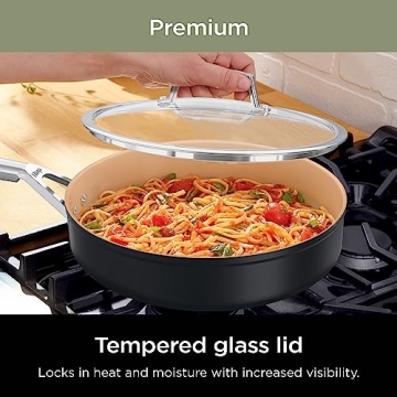 Ninja Nonstick Pots and Pans Set | 9-Piece Ceramic Cookware Set