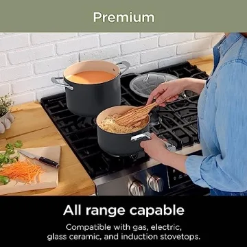 Ninja Nonstick Pots and Pans Set | 9-Piece Ceramic Cookware Set