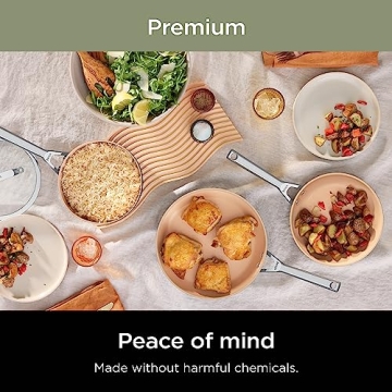 Ninja Nonstick Pots and Pans Set | 9-Piece Ceramic Cookware Set