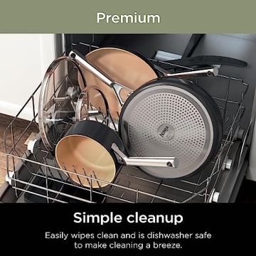 Ninja Nonstick Pots and Pans Set | 9-Piece Ceramic Cookware Set