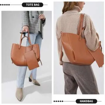 Stylish Vegan Leather Tote Bag for Modern Women