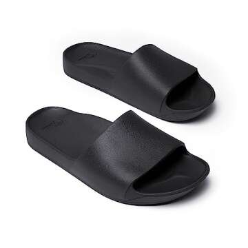 Archies Arch Support Slides – Orthotic Recovery Sandals for Plantar Fasciitis Relief, Foot Pain & Heel Pain – Lightweight, Cushioned, Shock-Absorbing Slides for Walking, Standing, and All-Day Comfort