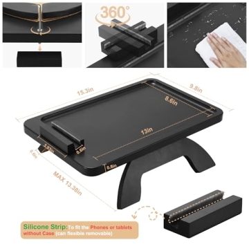 Versatile SINWANT Sofa Armrest Tray for Drinks and Snacks