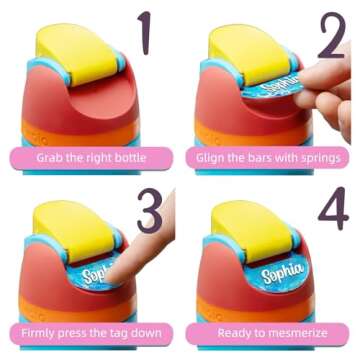 Personalized 3D Name Plate Compatible with Owala Water Bottle 24oz 32oz 40oz | 100 Color Options, 12 Font Options | Custom Name Plate Freesip Topper