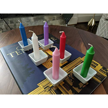 Wicca Wicks Colored Candles for Meditation & Rituals - 48 Pack