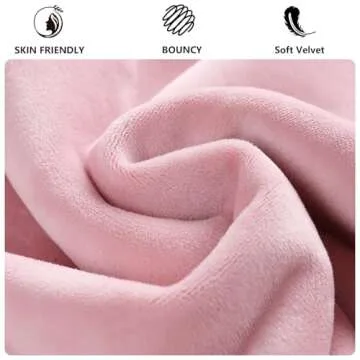 HOMBCK Queen Bed Frame with Headboard, Pink Velvet Upholstered Bed Frame with Diamond Footboard, Soft Bed Frame, Vertical Channel Tufted Design, No Box Spring Needed, Easy Assembly, Pink