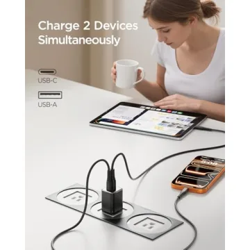 wegear 30W USB C Fast Charger - Compact, Dual Charging, Safe