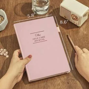 5 MINUTES A DAY Self-Care Journal, Wellness & Daily Reflection Notebook – Gratitude Journal Guided Journal for Women – Self Care Planner, Mental Health Journal with Mood Tracker – A5 Size (Pink)