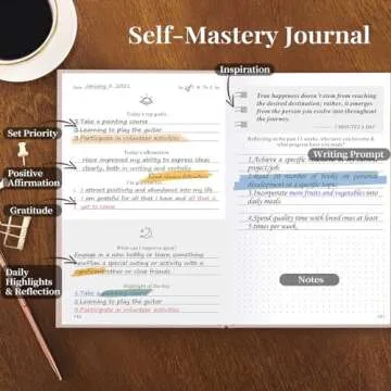5 MINUTES A DAY Self-Care Journal, Wellness & Daily Reflection Notebook – Gratitude Journal Guided Journal for Women – Self Care Planner, Mental Health Journal with Mood Tracker – A5 Size (Pink)