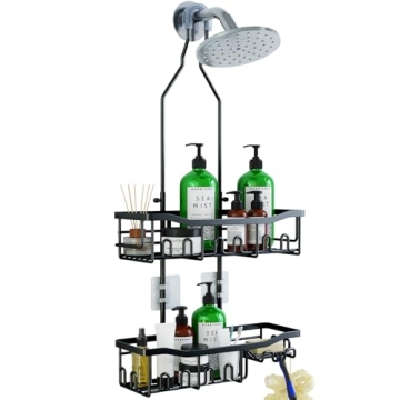 Joqixon Shower Caddy with Rustproof Design and Adjustable Features for Organized Shower Space