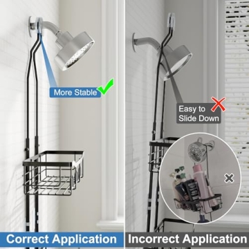 Joqixon Upgraded Adjustable Shower Caddy for All Bottles
