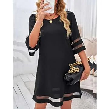 LookbookStore Plus Size Black Summer Dress 2025