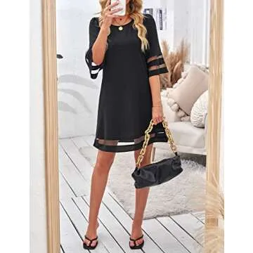 LookbookStore Plus Size Black Summer Dress 2025
