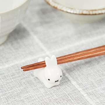 Kaneshotouki 209537 Miffy Chopsticks Rest Rabbit S White